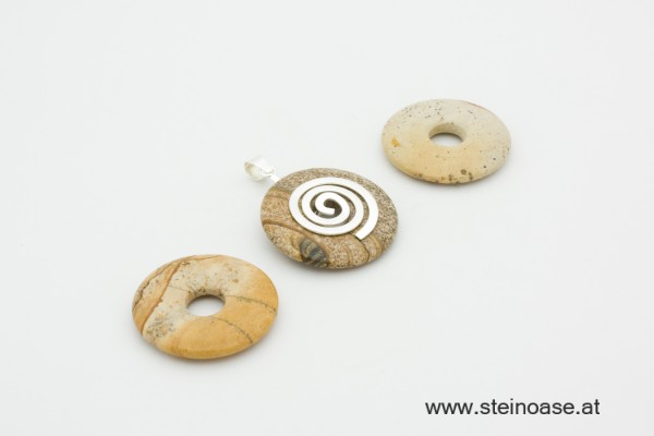 Donut 30mm Bilder-Jaspis 